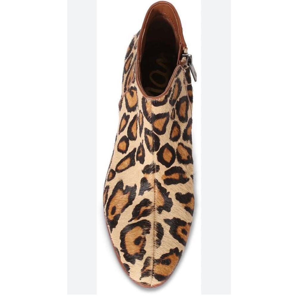 Sam Edelman Leather Calf Hair
Leopard Ankle Boots, Size 7.5